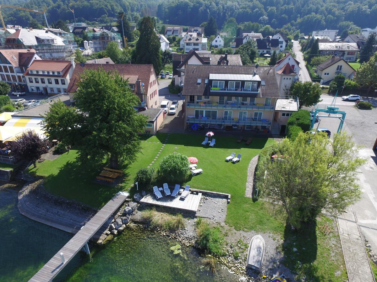 Hotel Pension Café Hasler Bodman-Ludwigshafen Esterno foto